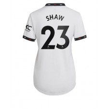 Manchester United Luke Shaw #23 Bortatröja Dam 2022-23 Korta ärmar